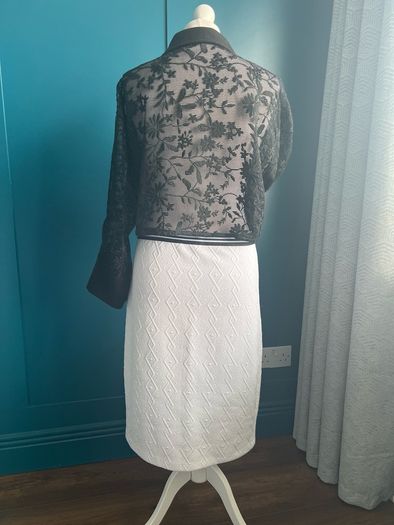 Savida white midi skirt. Size M