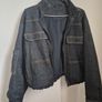 Zara Puffer Denim Jacket Image 7