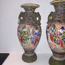 antique japanese satsuma vases vintage hand made and painted art decoration home decor table vintage vase antique gift presents  asian Image 5