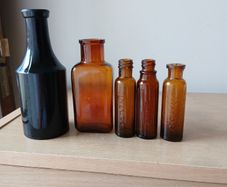 Lot Of 5 Vintage Bottles