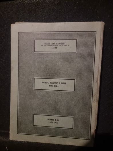 1966 Sothebys Catalogue of Highly Important English Porcelain, the property of Selwyn Parkinson. Worcester the first period. (hardback)