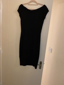 Black midi dress