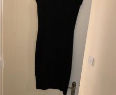Black midi dress