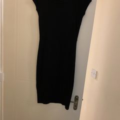 Black midi dress