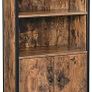 Bookcase, Book Cabinet, Office Shelf, Kitchen Cabinet with 2 Open Compartments, Adjustable Shelf in Cupboard, Multifunctional Image 5