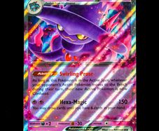 Mismagius EX 036/094 Double Rare Holo Phantasmal Flames Mega Evolution Pokemon Card