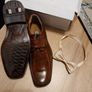 As new in box size 4 brown leather with bow tie also Image 2