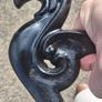 19th Century Foo Dog Cast Iron Bootscraper/Fire Dog Image 5