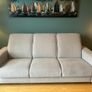 Grey fabric sofa, large, excellent condition Image 6
