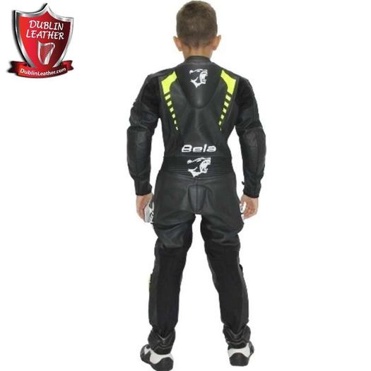 43% OFF - Bela Rollover Kids Motorcycle Cow Leather Racing Suit - FREE Shipping