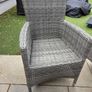 Grey Rattan Outdoor Dining Set Image 5