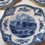 Vintage Johnson Brothers Old Britain Castles Blue Side Plates Image 3