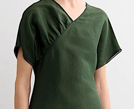 JAEGER Silk and Linen MIDI Dress Size 10