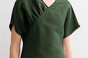 JAEGER Silk and Linen MIDI Dress Size 10