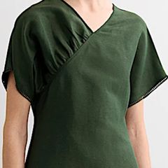 JAEGER Silk and Linen MIDI Dress Size 10