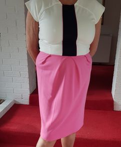 Ladies Dress Regine Pink & Cream