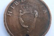 1805 Irish Half-Penny Coin