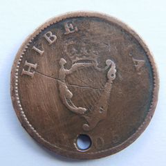 1805 Irish Half-Penny Coin