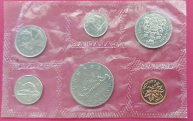 1969 1cent to  1 dollar Canada Canoe B U set