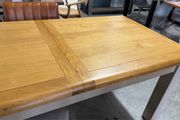 Extending Oak Farmhouse Dining Table Ex Display Like New