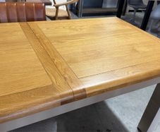 Extending Oak Farmhouse Dining Table Ex Display Like New