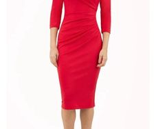 BNWT Red Pencil Dress