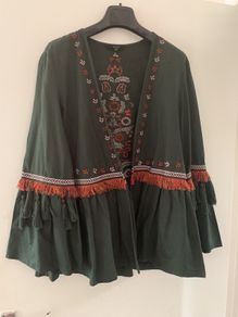 canvas tassel jacket