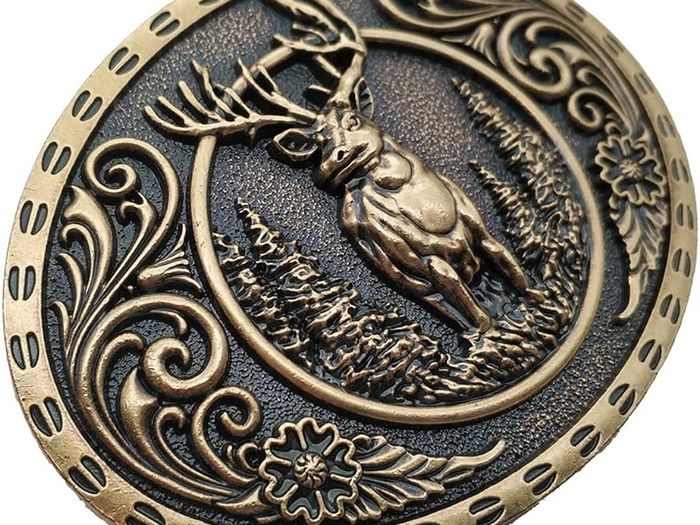 NEW SALE | Wild Stag Belt Buckle Bronze Deer Buckles