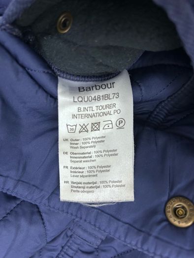 Barbour International Tourer Fleece Lined Quilted Jacket Womens 12