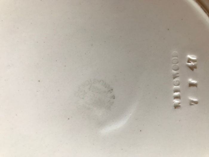 Wedgewood Cream Embossed Plate