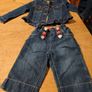 Girls Denim Jacket and Jeans. Image 2