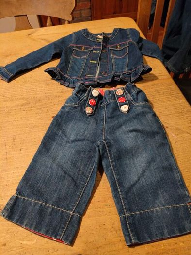 Girls Denim Jacket and Jeans.