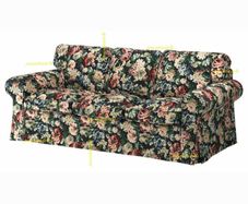 IKEA Ektorp 3-Seater Sofa Cover (Lingbo Floral)