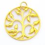 Gold Plated Silver Tree Of Life Pendant Image 2