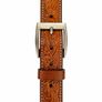 Unisex Genuine Leather Belt Vintage Embossed Design with Antique Buckle Casual & Formal Waist Belt Image 4