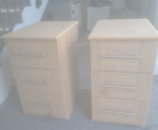 set of 2 x  2  x drawer cabinets