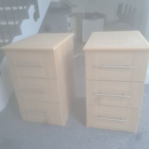 set of 2 x  2  x drawer cabinets