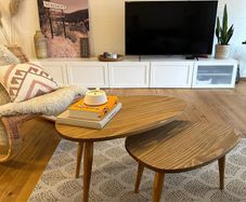 Real wood coffee table