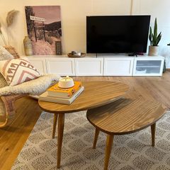 Real wood coffee table