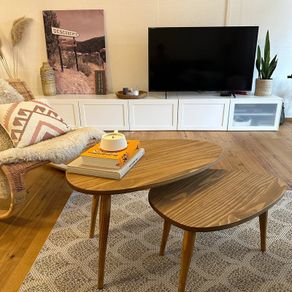 Real wood coffee table