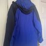 mens regatta jacket blue colour blocking with built in hood in perfect condition like new need gone ASAP due to house clearance Image 3