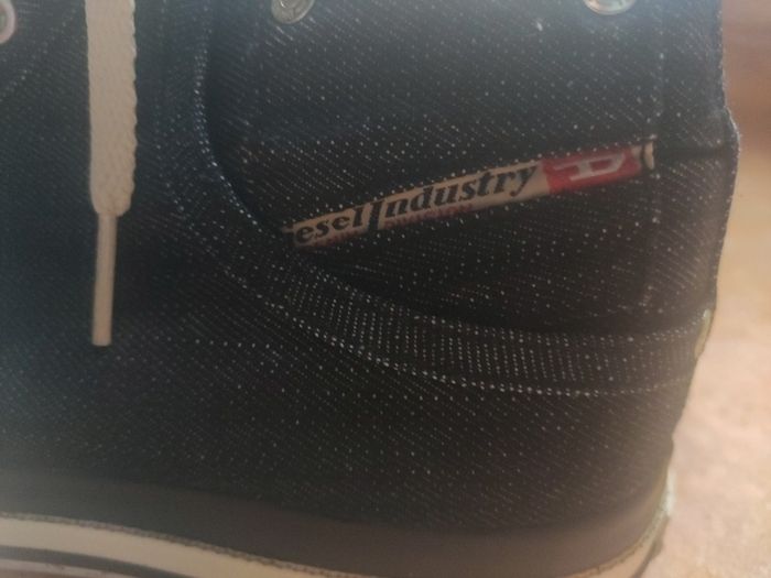 Diesel Denim High-Top Sneakers