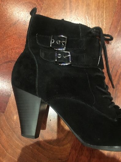 M&S black suede effect boots size 5.5
