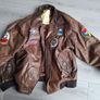 Men 1050s pilots jacket large / x large % 100 leather Image 3