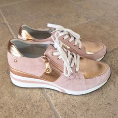 Womens wedge trainer shoe