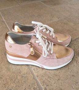 Womens wedge trainer shoe