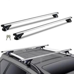 Roof Rack Crossbar 135.1 cm Length for Vehicle w/ Raised Side Rail