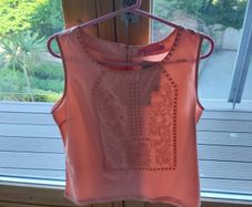 BNWT Peach Summer Tank Top Sz L UK 14