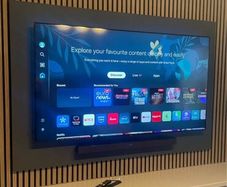 65 Samsung 4K tv and Samsung soundbar