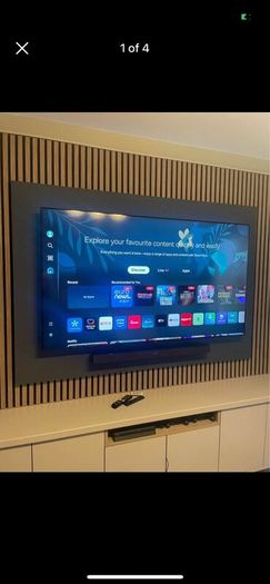 65 Samsung 4K tv and Samsung soundbar